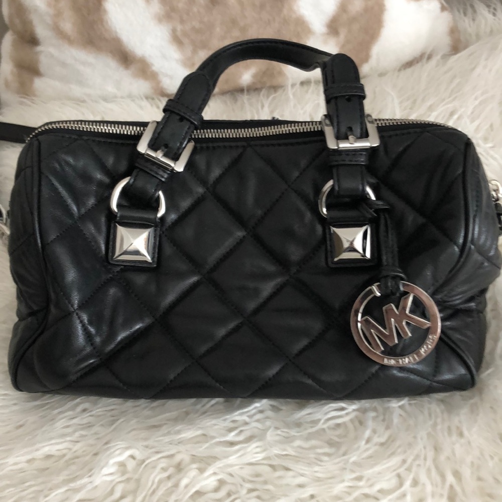 Michael Kors Quilted small leather satchel with strap